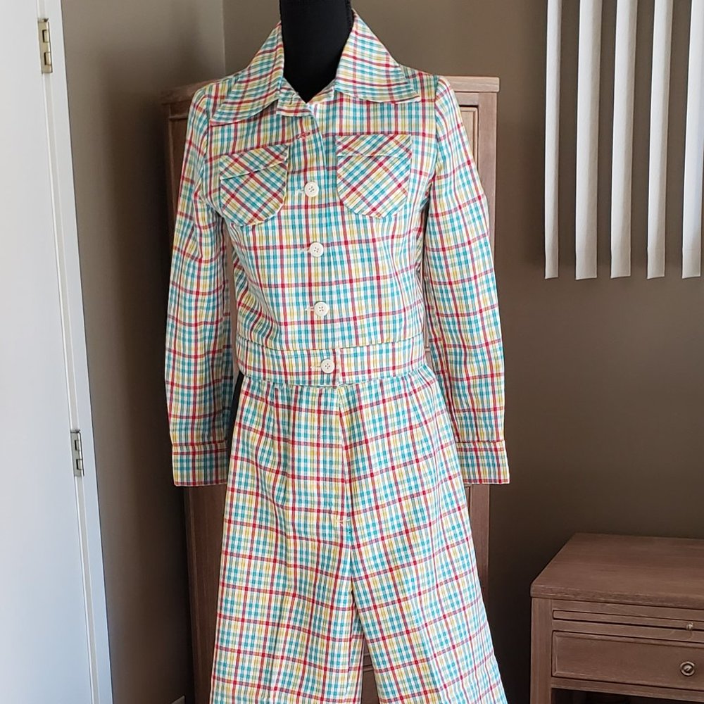 70's Summer pantsuit, Emilym. brand, size 7/8
